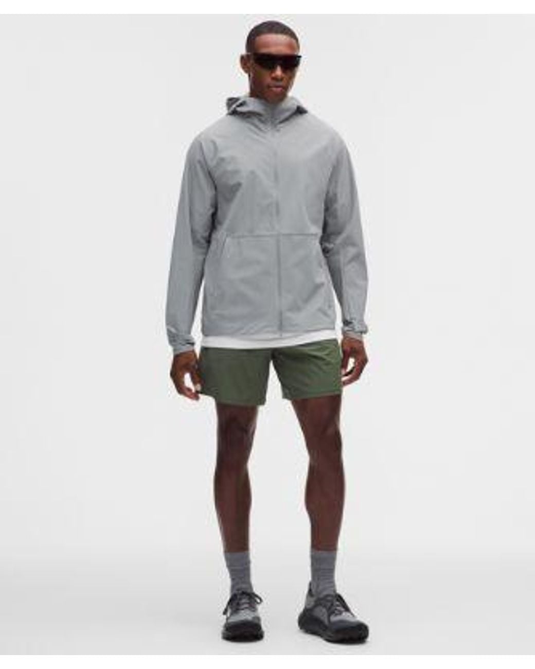 lululemon athletica Gray Pace Breaker Linerless Short 7" for men