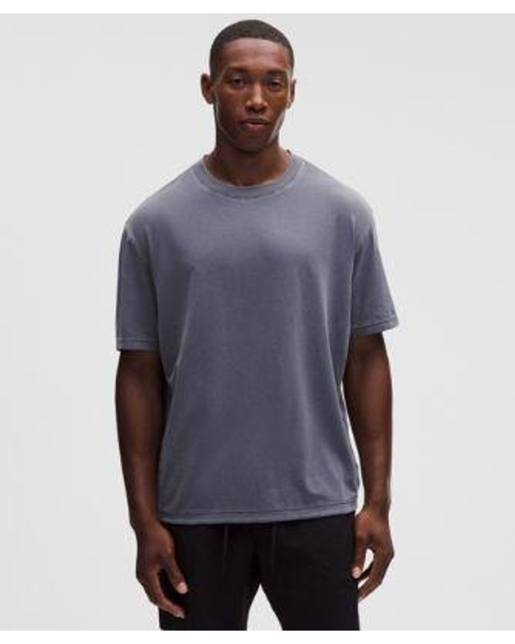 lululemon athletica Blue – Easyset Training Short-Sleeve Shirt – – Size Large for men