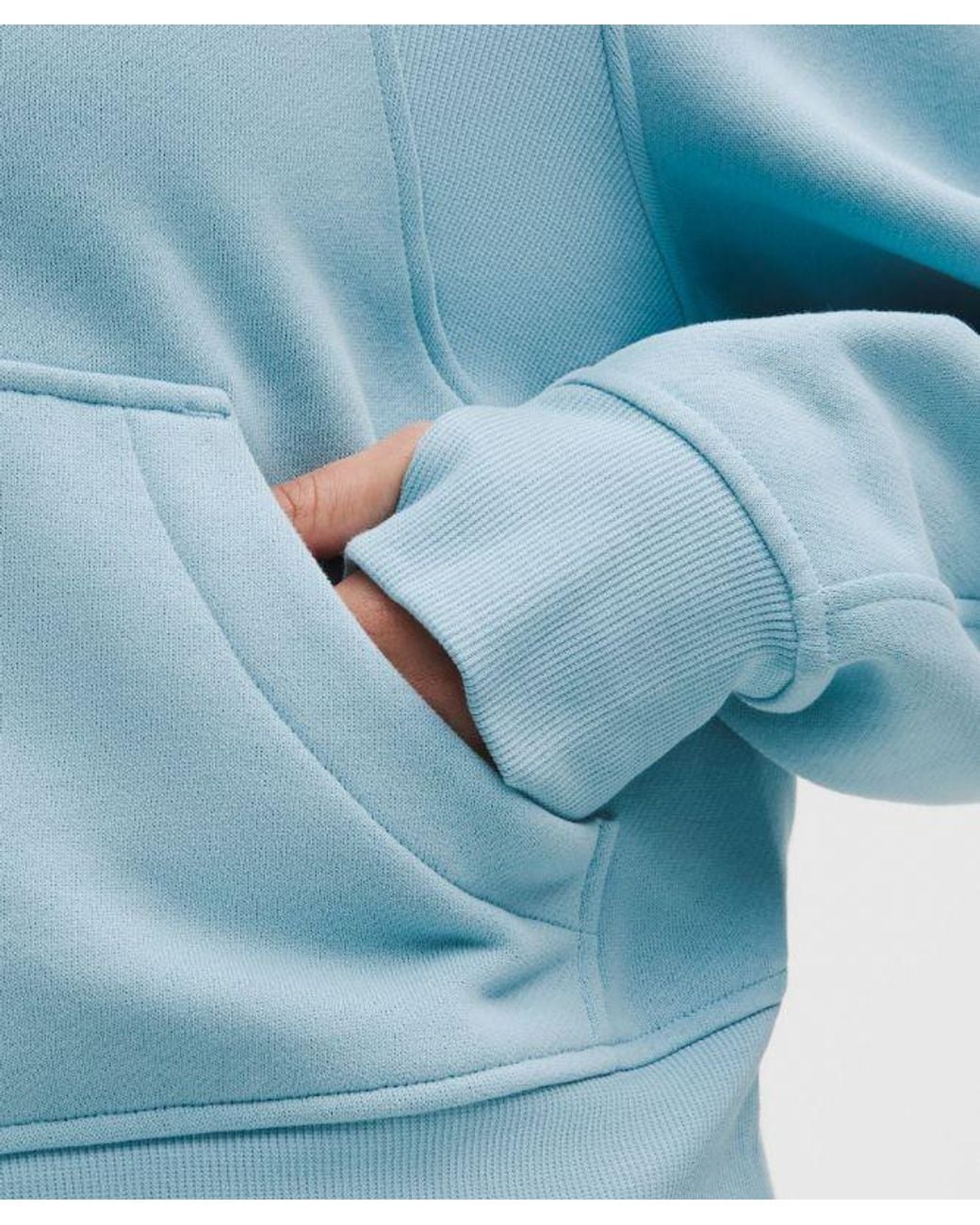 lululemon athletica Blue – Scuba Oversized Half-Zip Hoodie – – Size 6