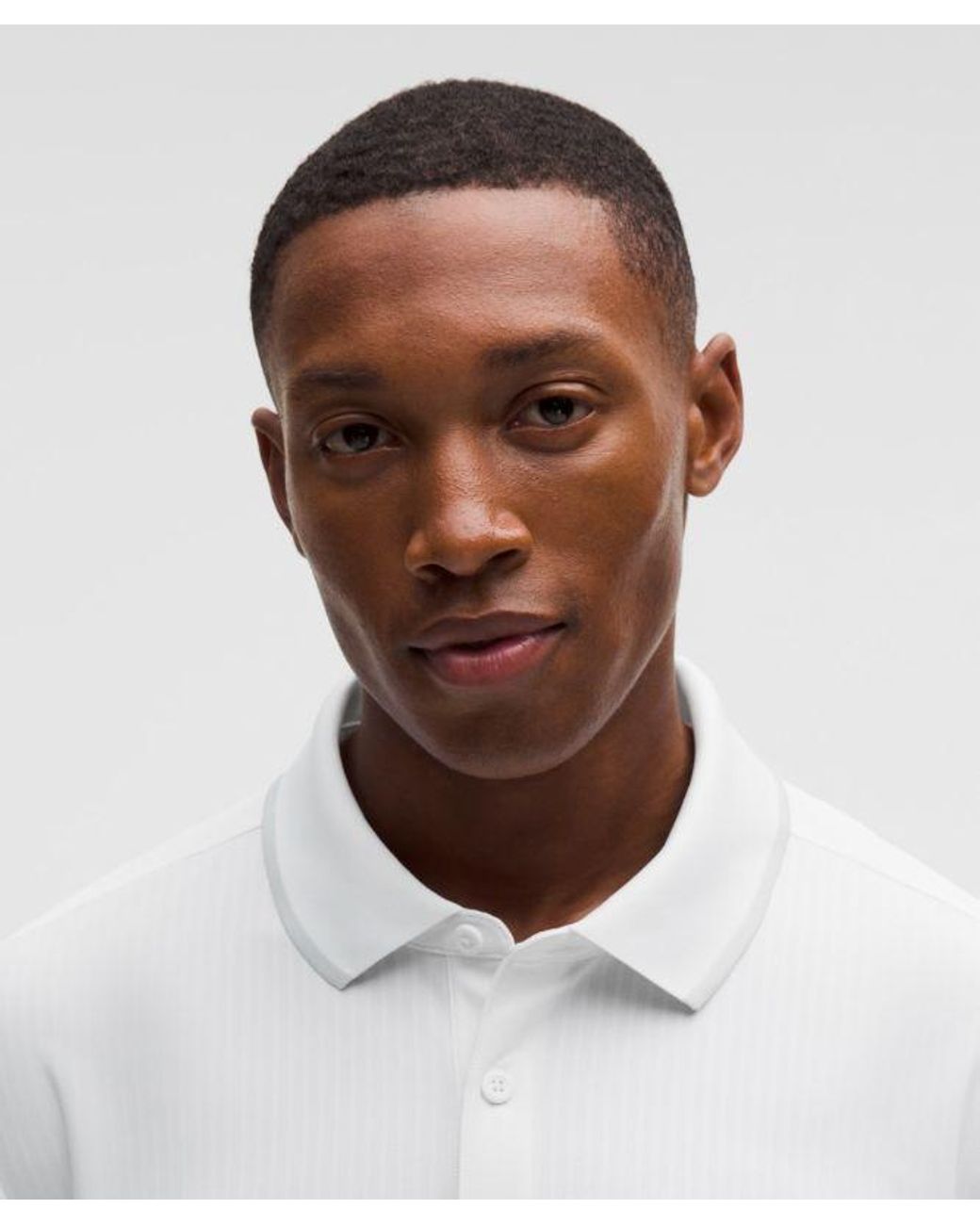 lululemon athletica White Uv-Protective Striped Mesh Tennis Polo Shirt for men