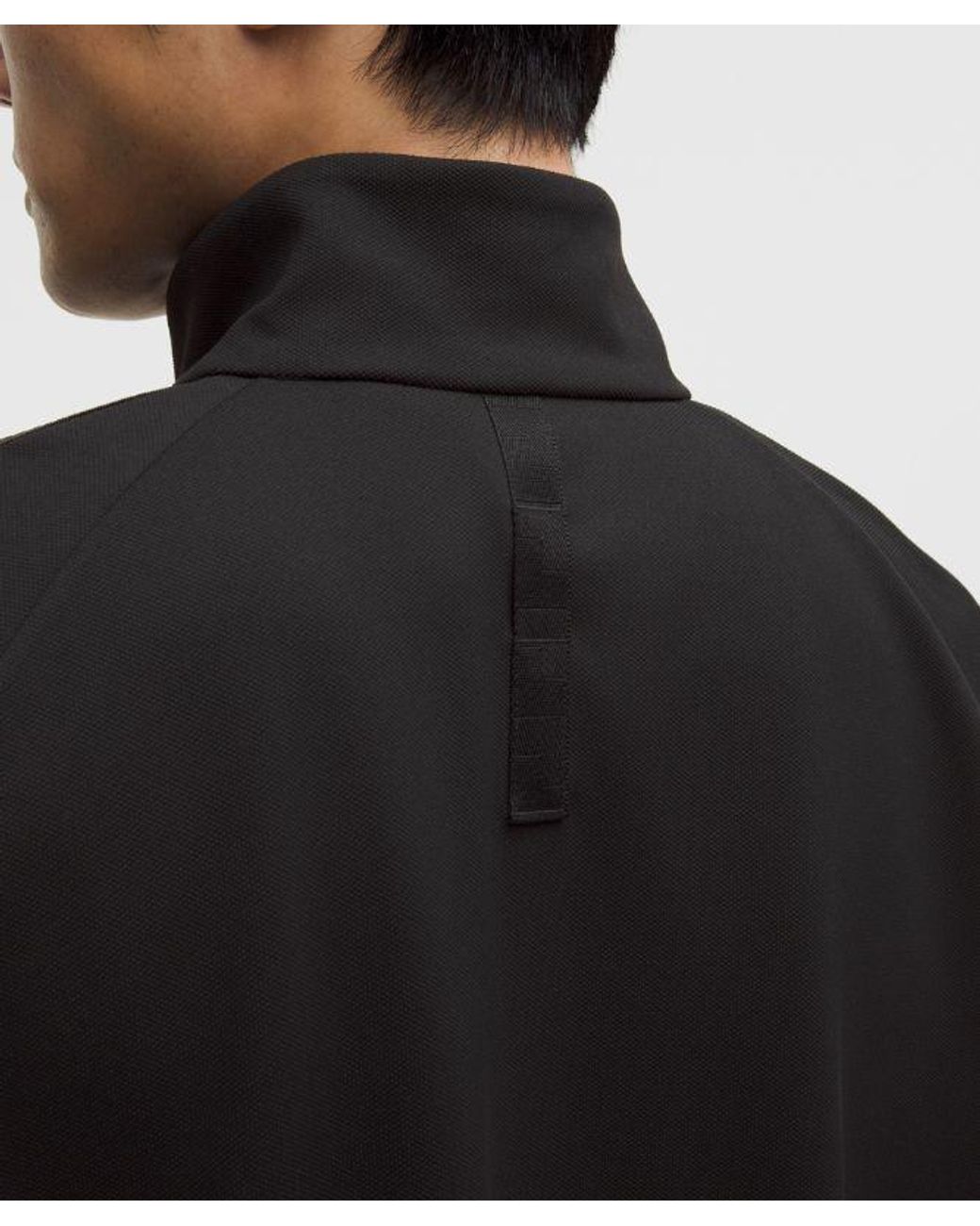 lululemon athletica Black Pique Relaxed-Fit Track Jacket for men
