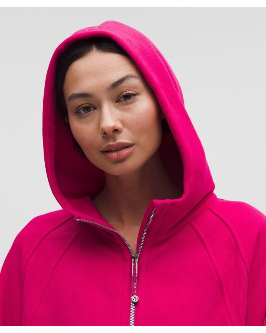 lululemon athletica Pink – Scuba Oversized Full-Zip Hoodie – – Size Medium/Large