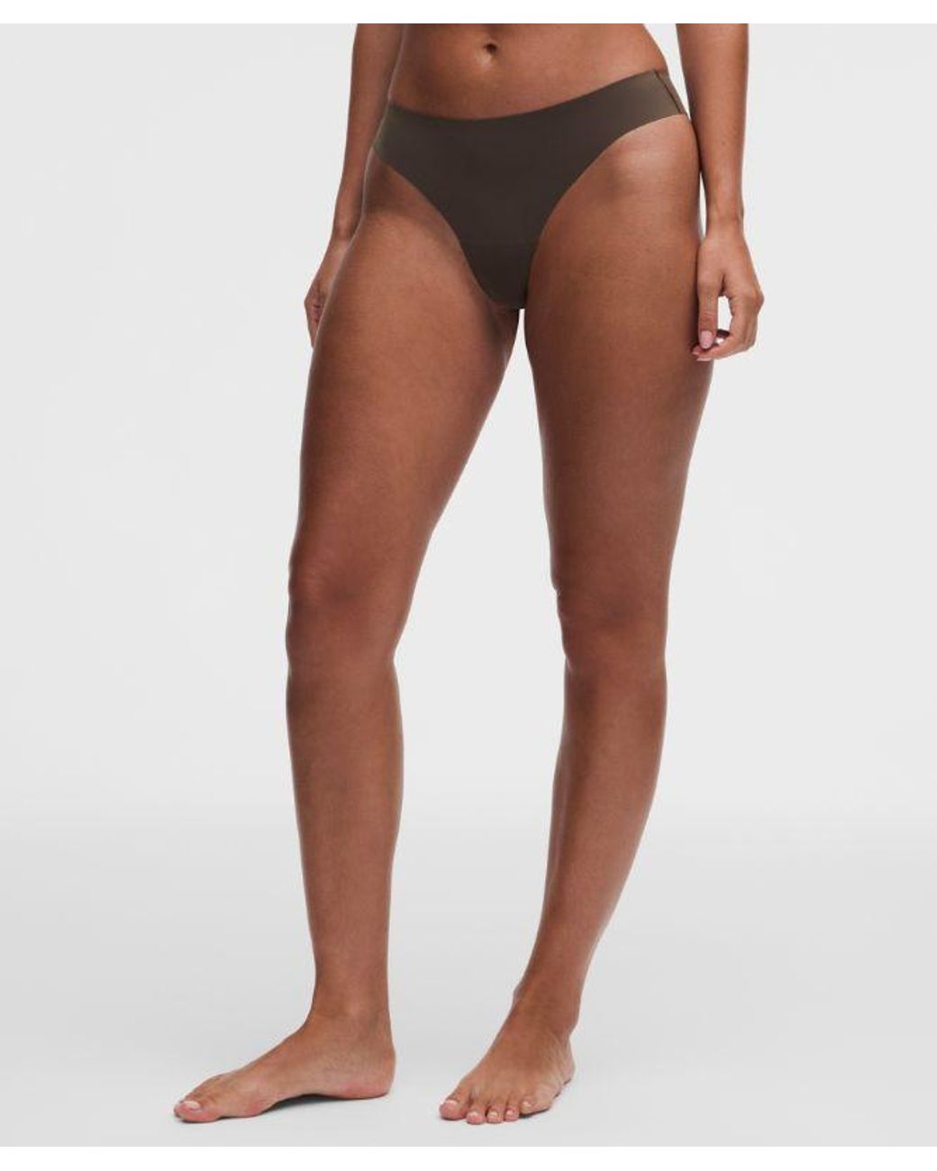 lululemon athletica Natural – Invisiwear Mid-Rise Thong Underwear 3 Pack – – Size Large