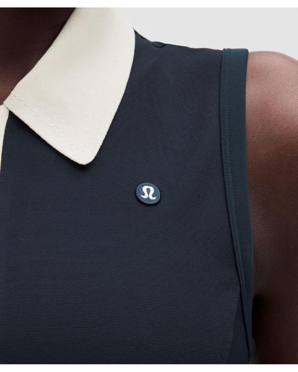 lululemon athletica Blue Sleeveless Golf Polo Dress