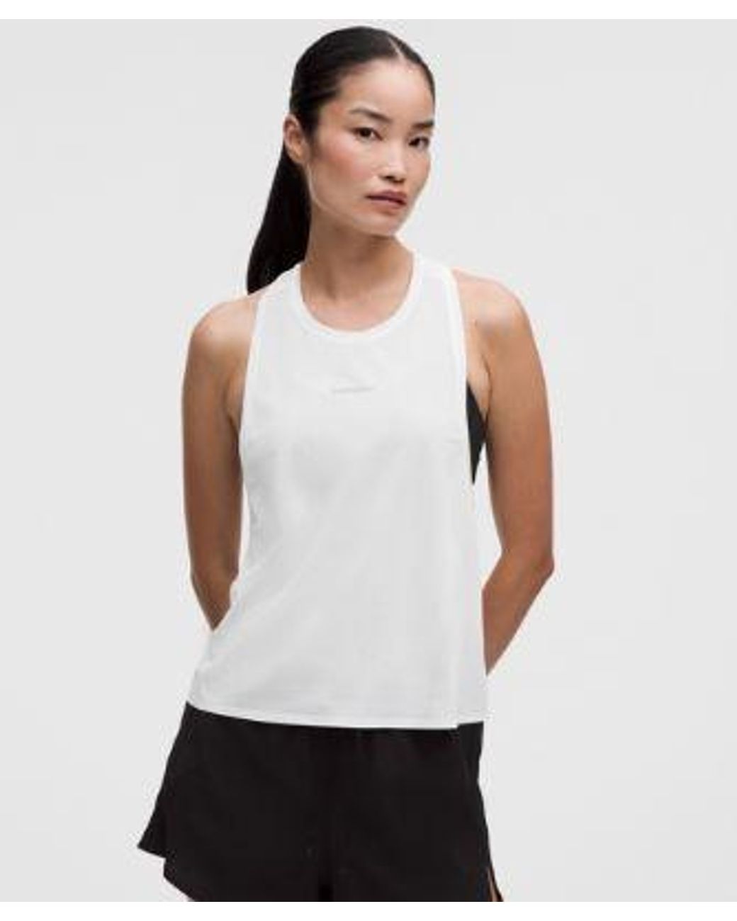 lululemon athletica White – Fast And Free Singlet – – Size Large