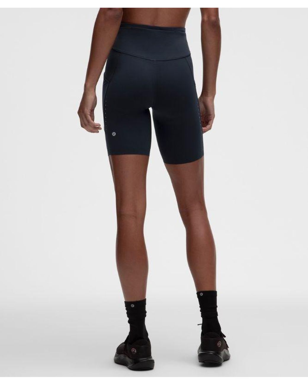 lululemon athletica Blue Fast And Free High-Rise Short 8"