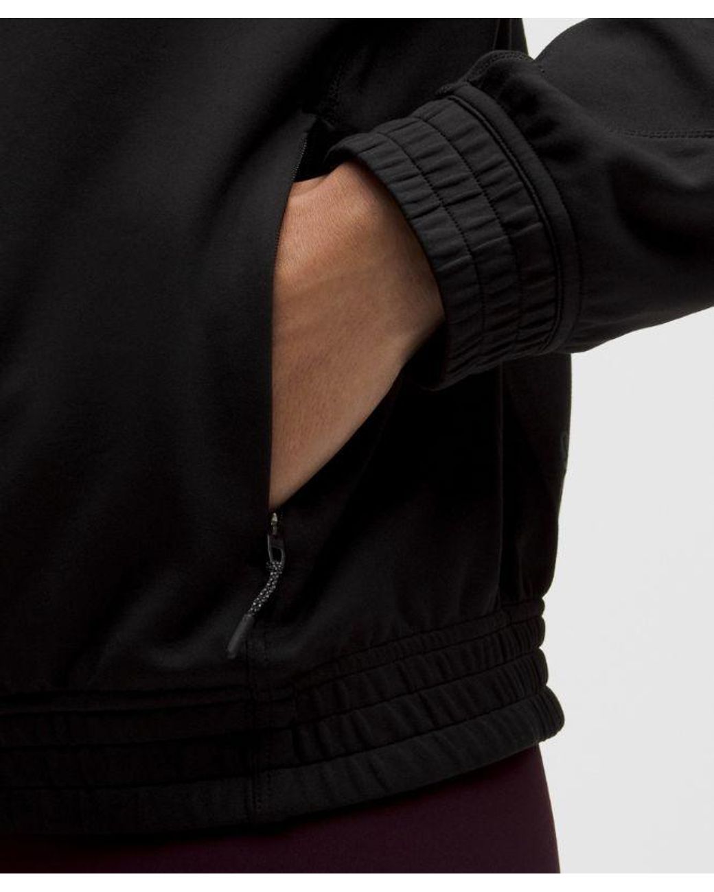 lululemon athletica Black Adapted State Thermal Track Jacket