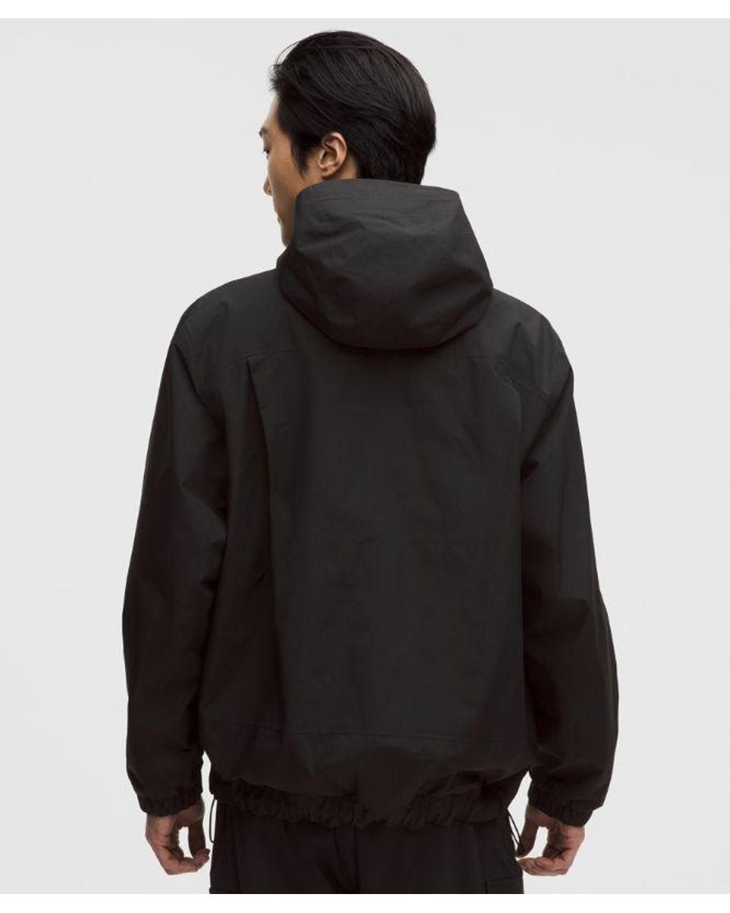 lululemon athletica Black Waterproof Cinch-Hem Jacket for men
