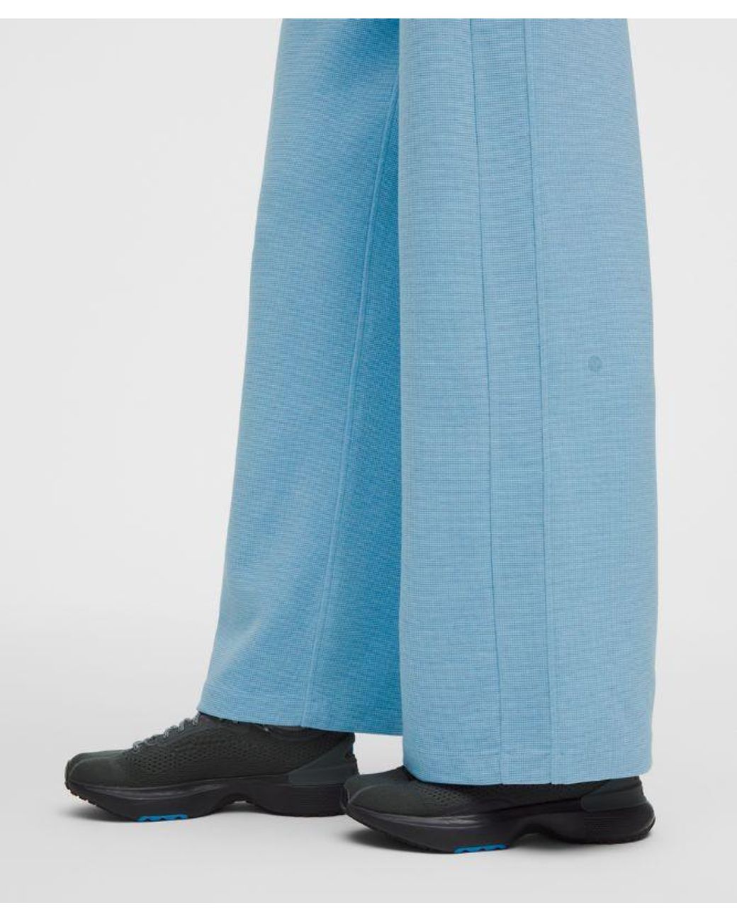 lululemon athletica Blue – Scuba Mid-Rise Wide-Leg Pants Waffle – – Size Large
