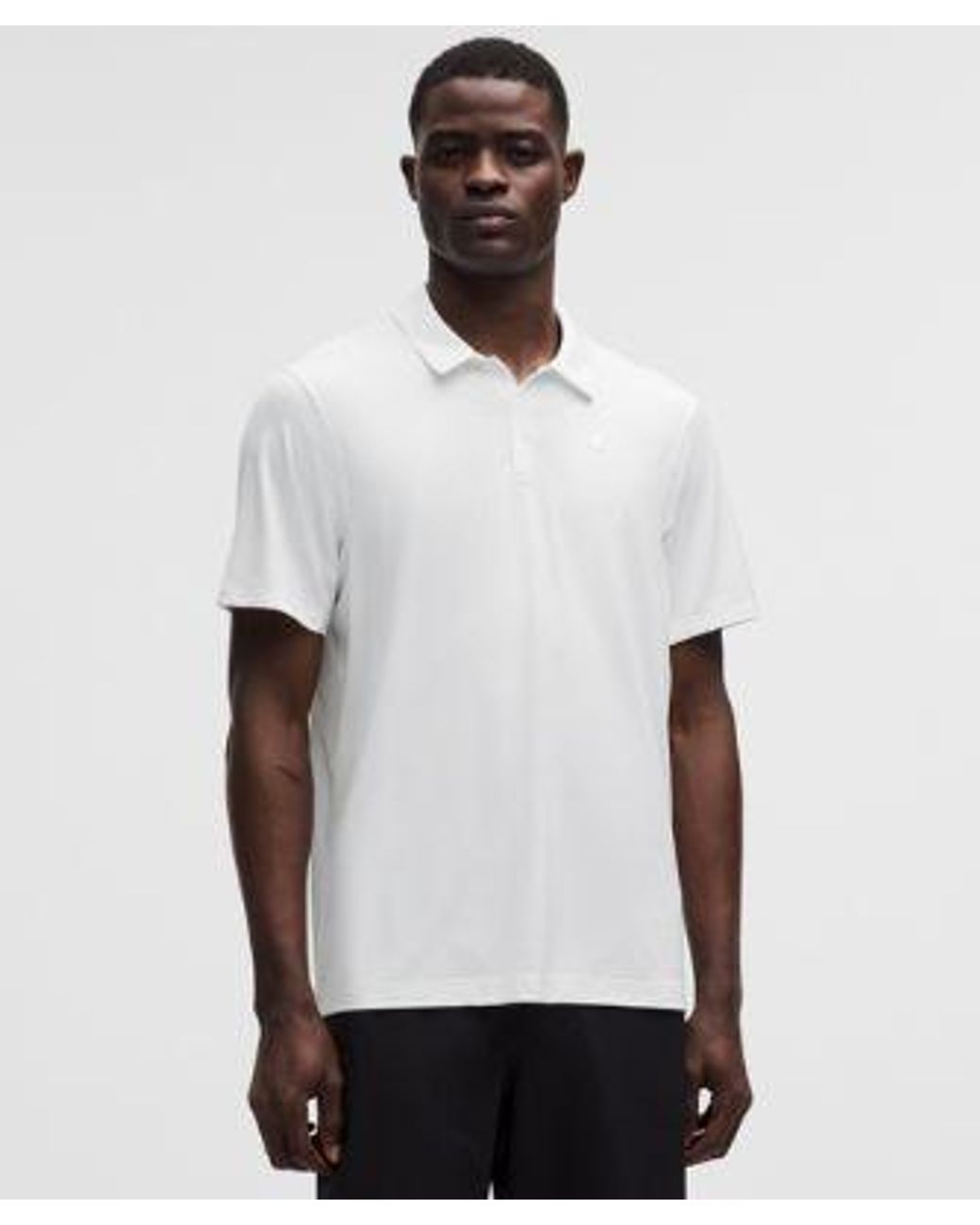 lululemon athletica Logo Sport Polo Short-sleeve - Color White - Size L for men