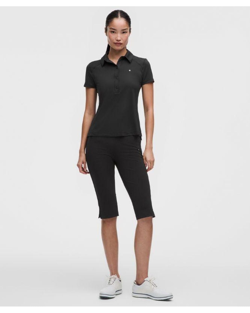 lululemon athletica Black – High-Rise Golf Pull-On Cropped Pants – 16" – – Size Medium