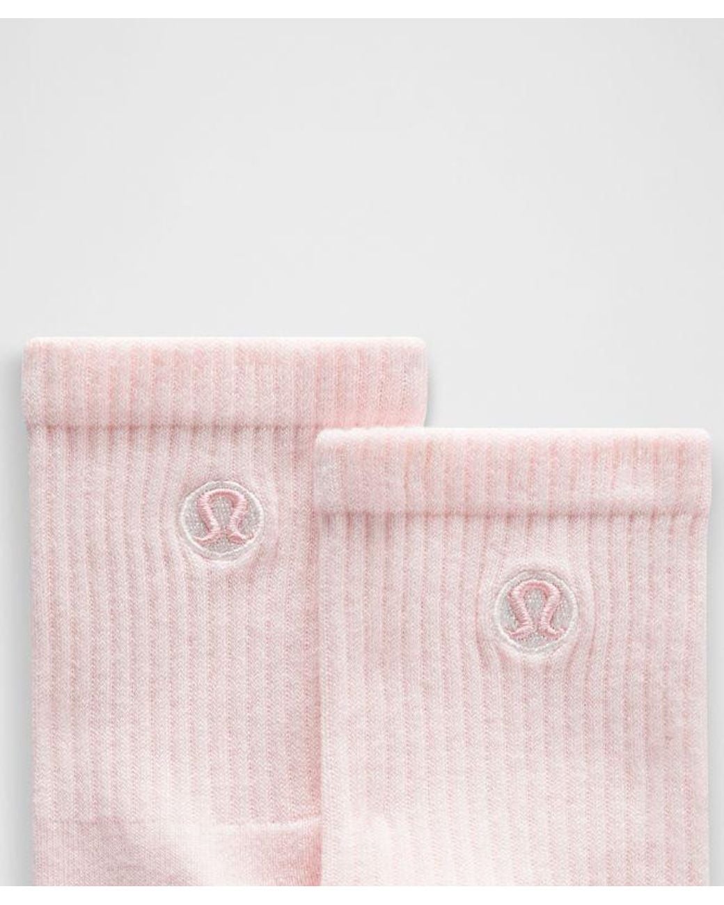 lululemon athletica Pink Daily Essential Quarter Socks