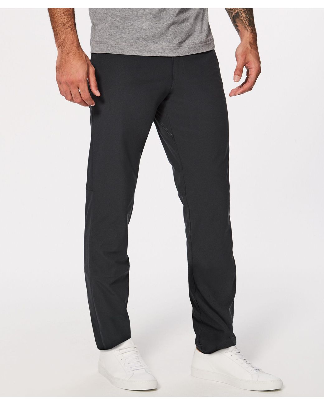 lululemon athletica Abc Classic-fit Pants 37 Warpstreme in Black for Men