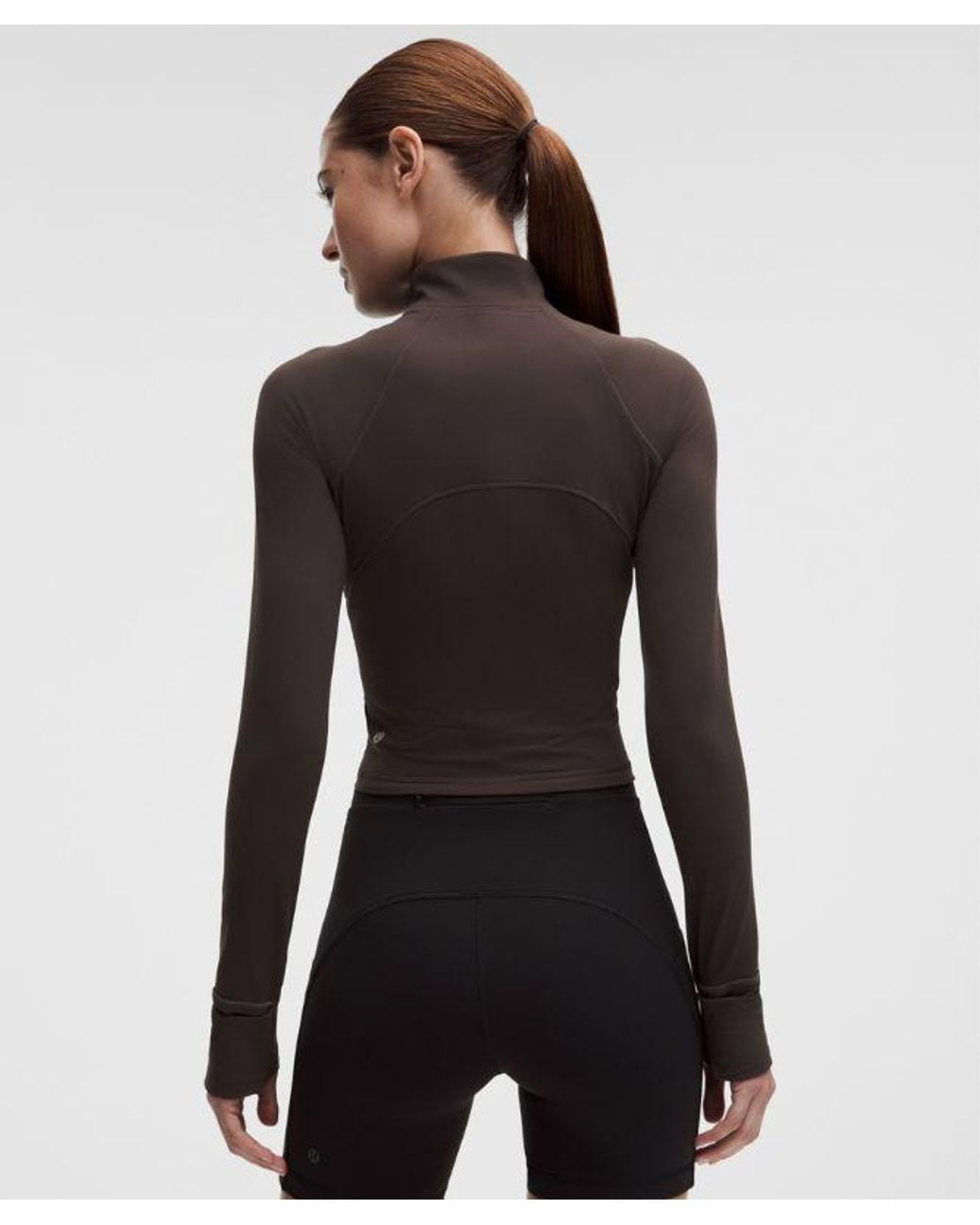 lululemon athletica Black It's Rulu Cropped Half Zip