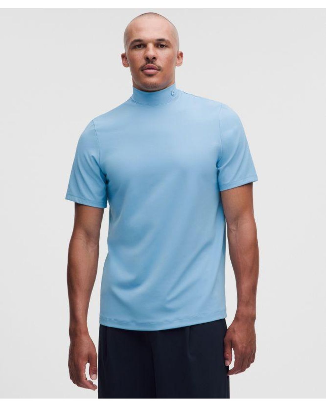 lululemon athletica Blue Showzero Slim-Fit Mockneck Shirt for men