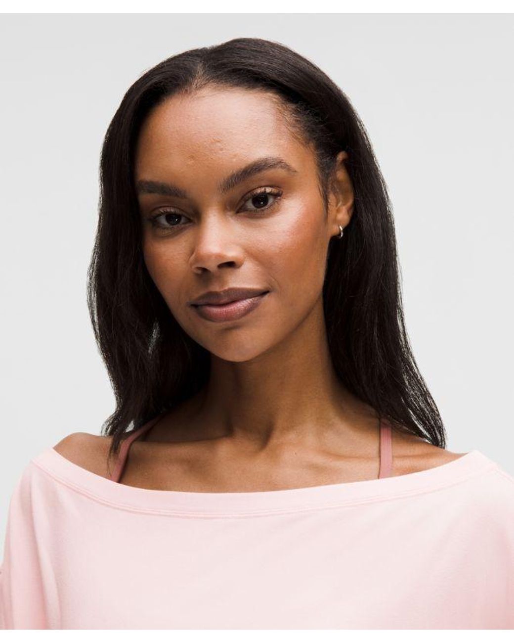 lululemon athletica Pink – Becalm Oversized Boatneck Long-Sleeve Shirt – – Size Medium