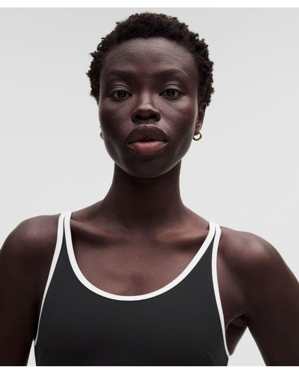 lululemon athletica Black Scoop-Neck Cutout Tennis Dress