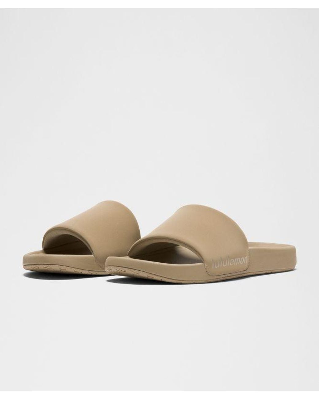 lululemon athletica Brown – Restfeel Slides – Color Khaki – Size 10