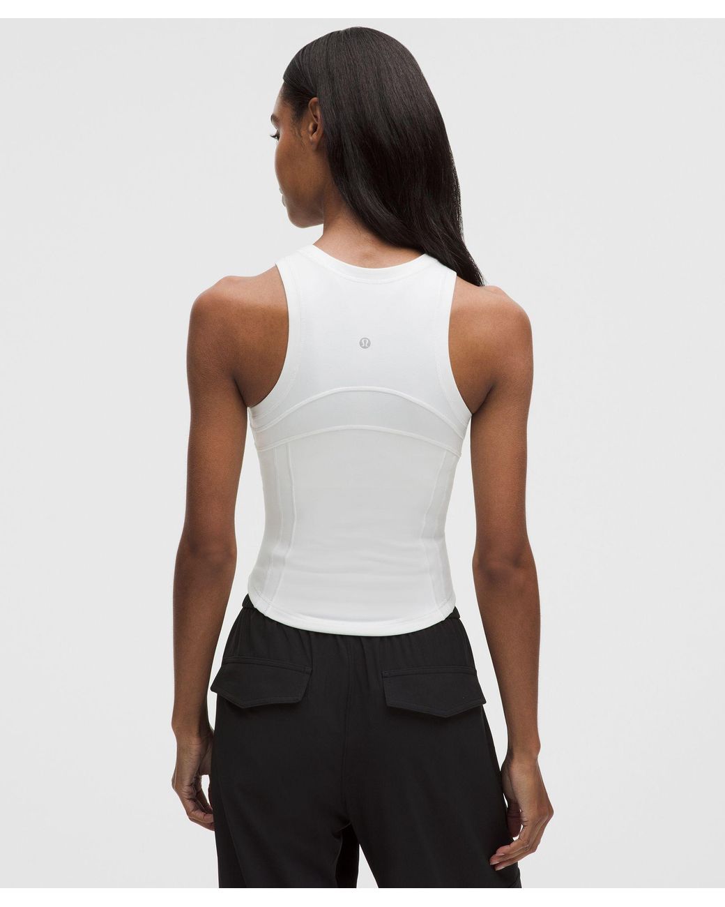 lululemon Define Full-Zip Tank Top in White | Lyst