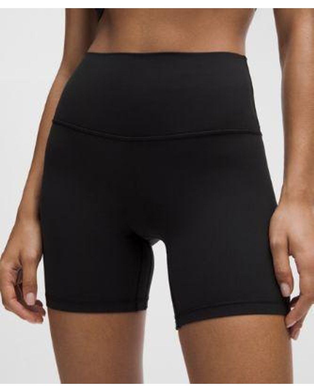 lululemon athletica Black Align No Line High-Rise Short 6"