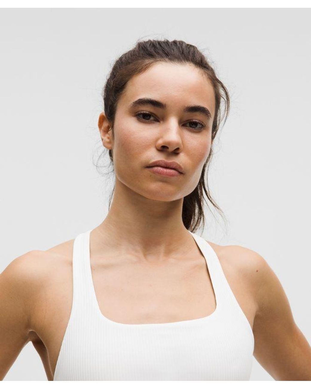 lululemon athletica Black – All-Time Hero Ribbed Sports Bra Medium Support, B/C Cup – – Size Large