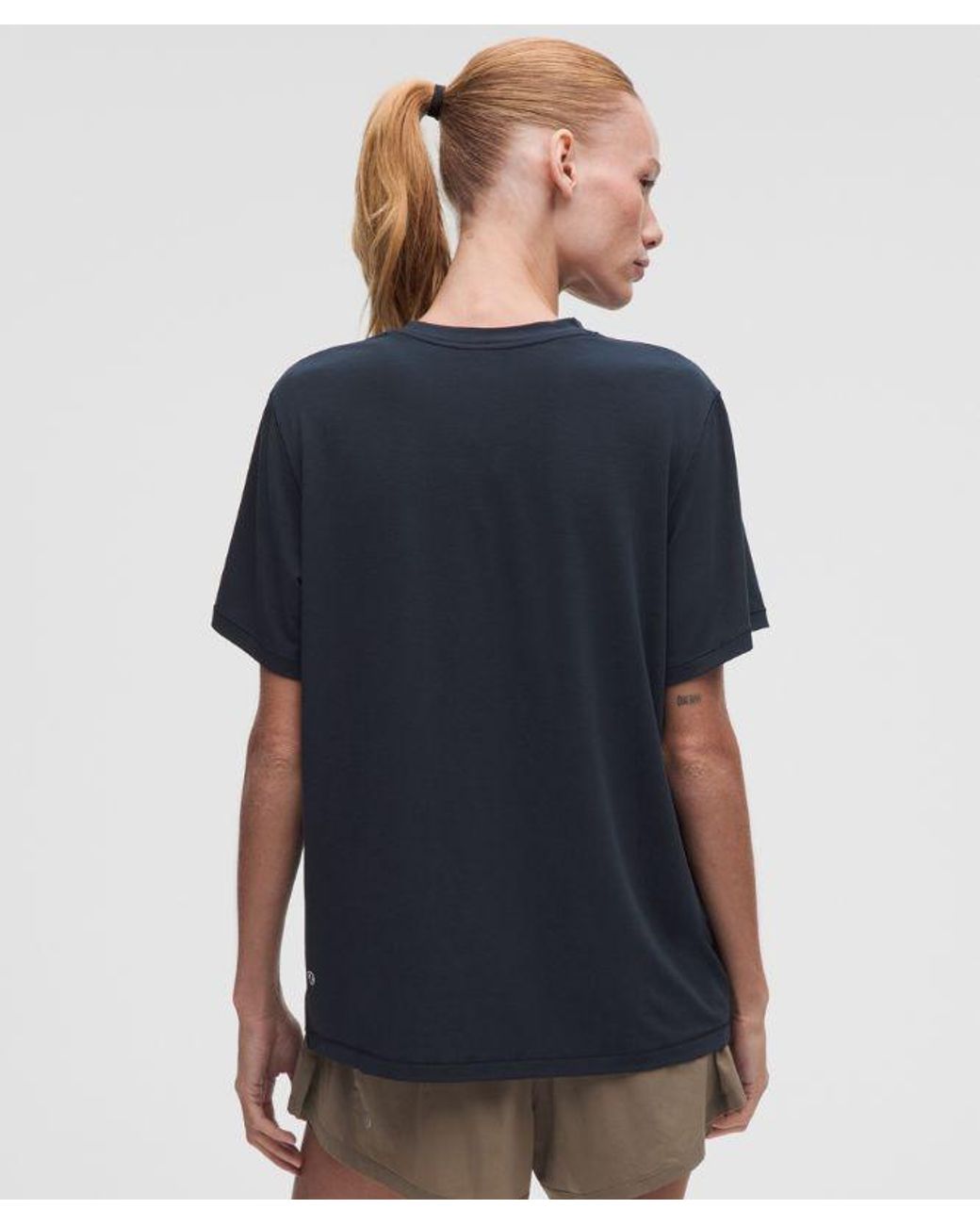 lululemon athletica Blue – Jersey Training Short-Sleeve Shirt – – Size 4