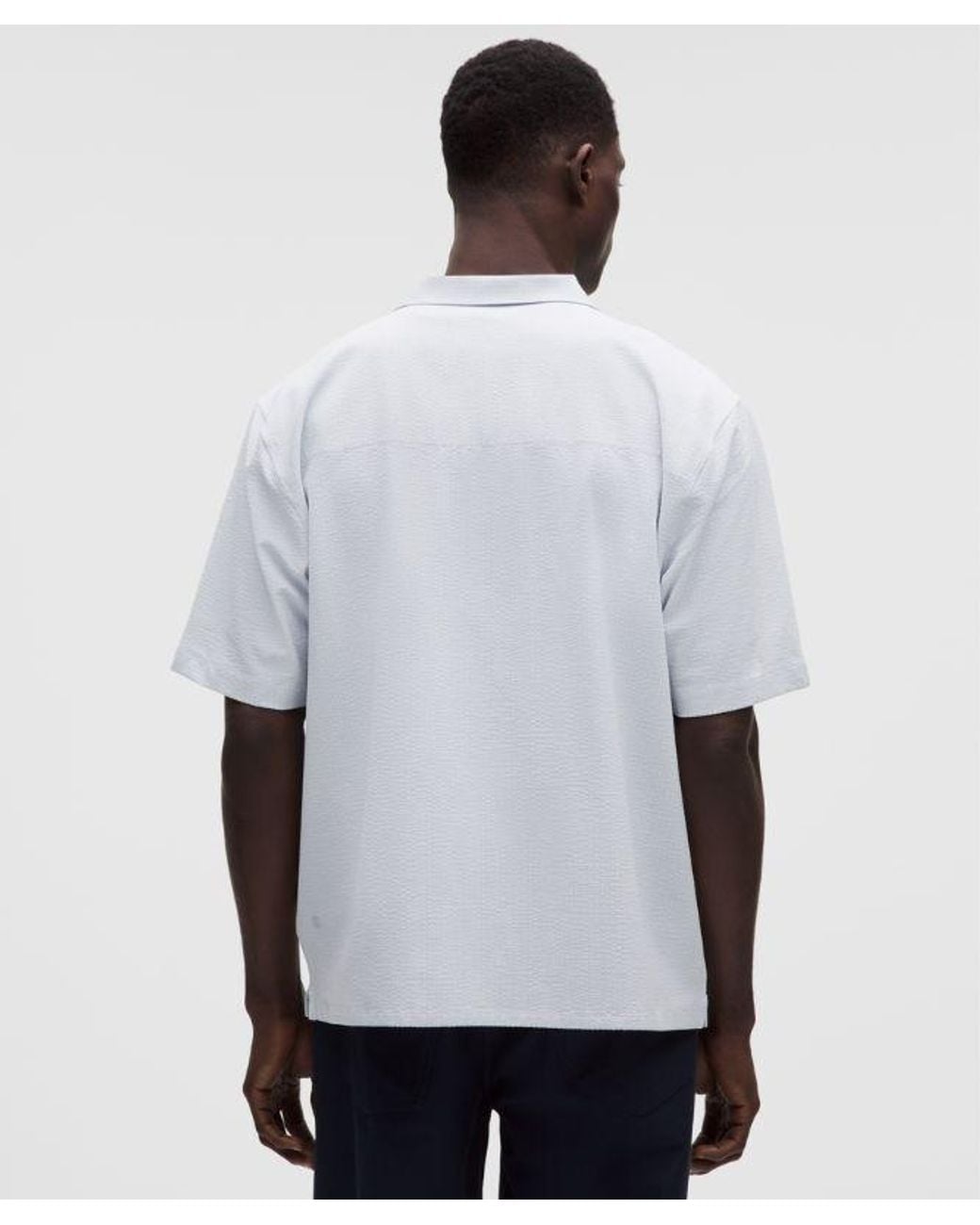 lululemon athletica White Airing Easy Camp-Collar Shirt for men