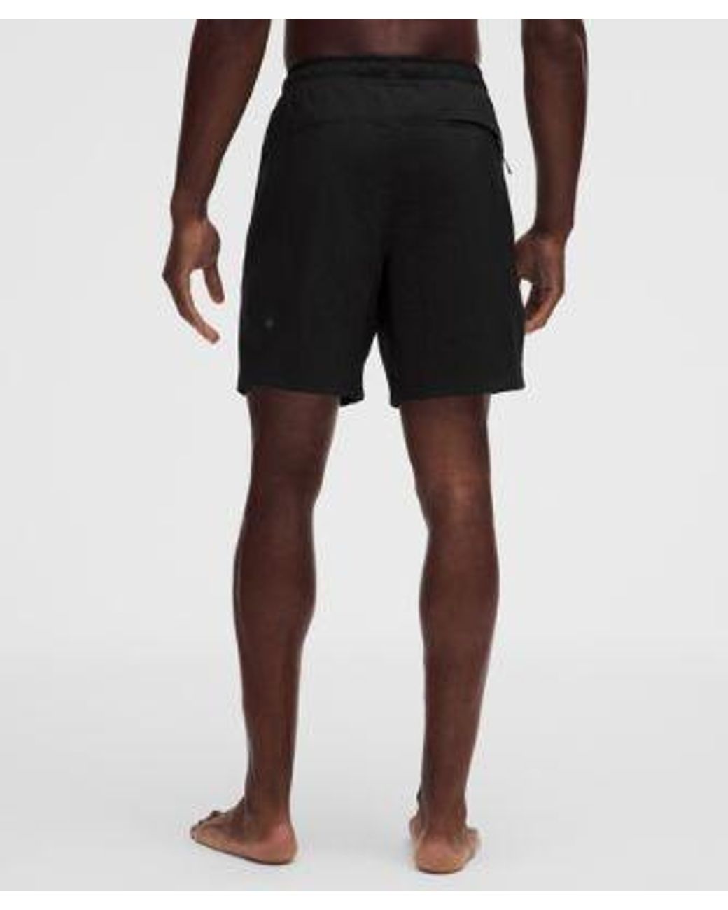 lululemon athletica Black – Crinkle Nylon Swim Shorts Linerless – 7" – – Size Large for men