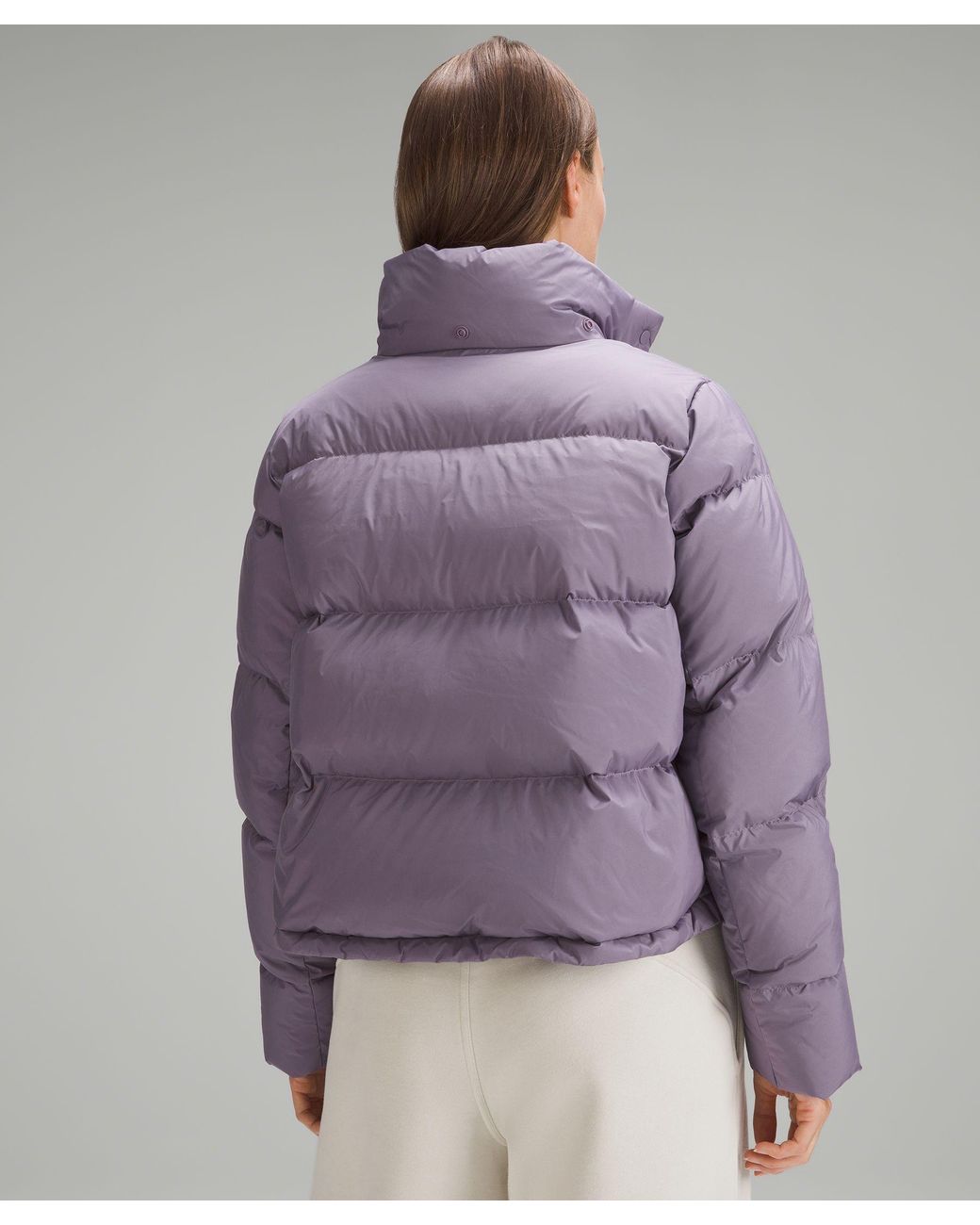 lululemon athletica Wunder Puff Cropped Jacket in Purple