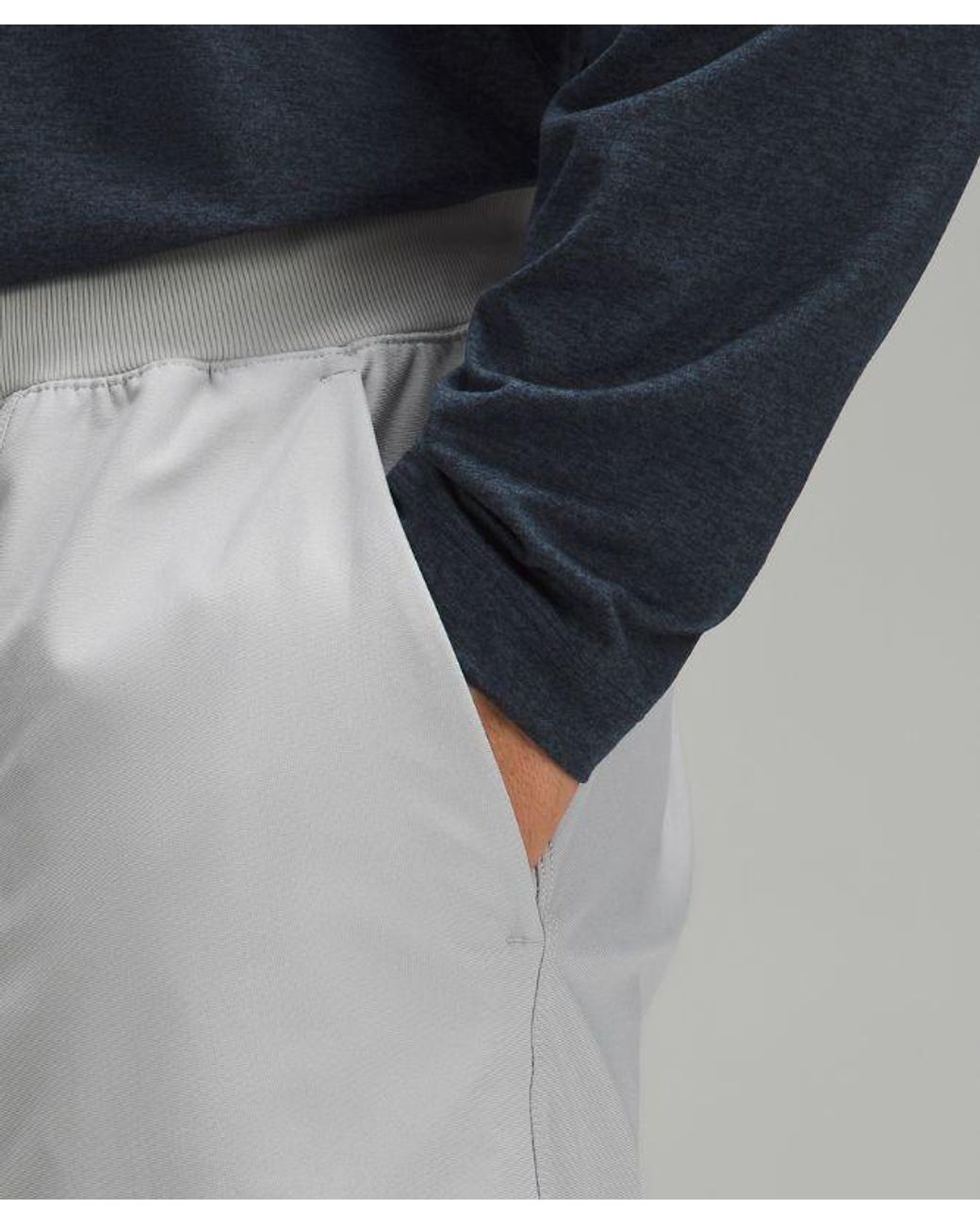 lululemon athletica Gray Abc Joggers Shorter - Color Silver/grey - Size L for men