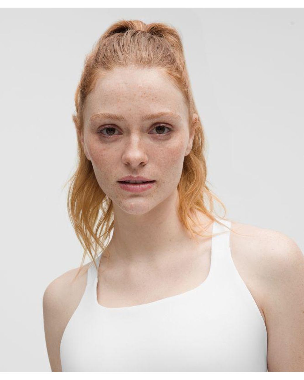 lululemon athletica White Ultralu Square-Neck Workout Bra