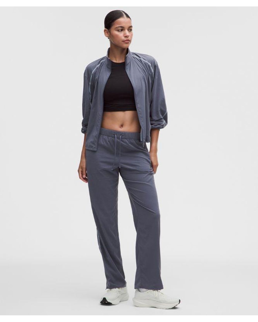 lululemon athletica Blue – Two-Toned Mid-Rise Track Pants – – Size Large