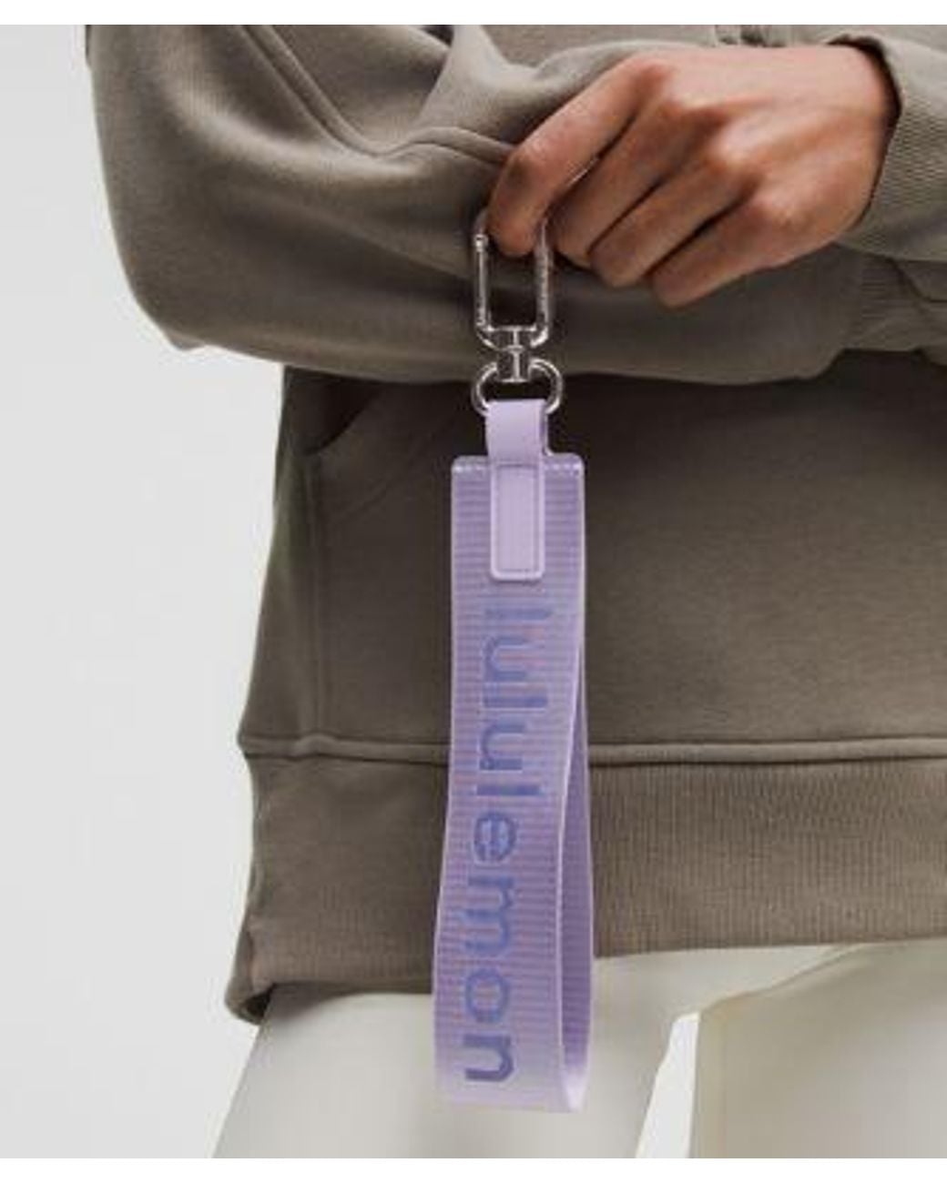 ルルレモン　ネバーロストキーチェーン　never lost Keychain 紫 Never lost ネバーロストキーチェーン ルルレモン パープル 紫