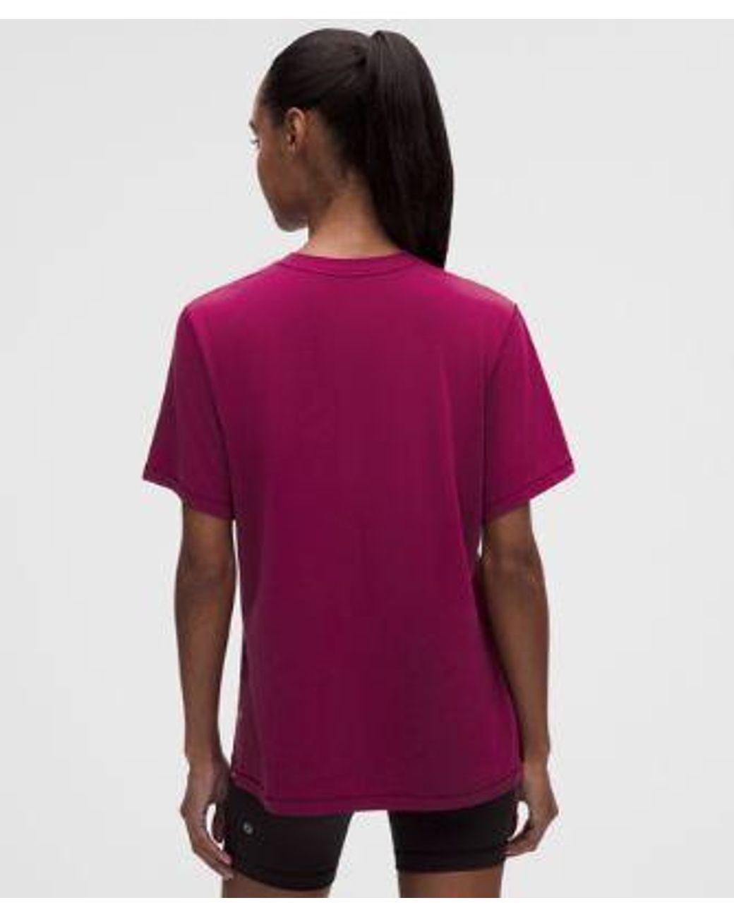 lululemon athletica Purple – Jersey Training Short-Sleeve Shirt – – Size 4