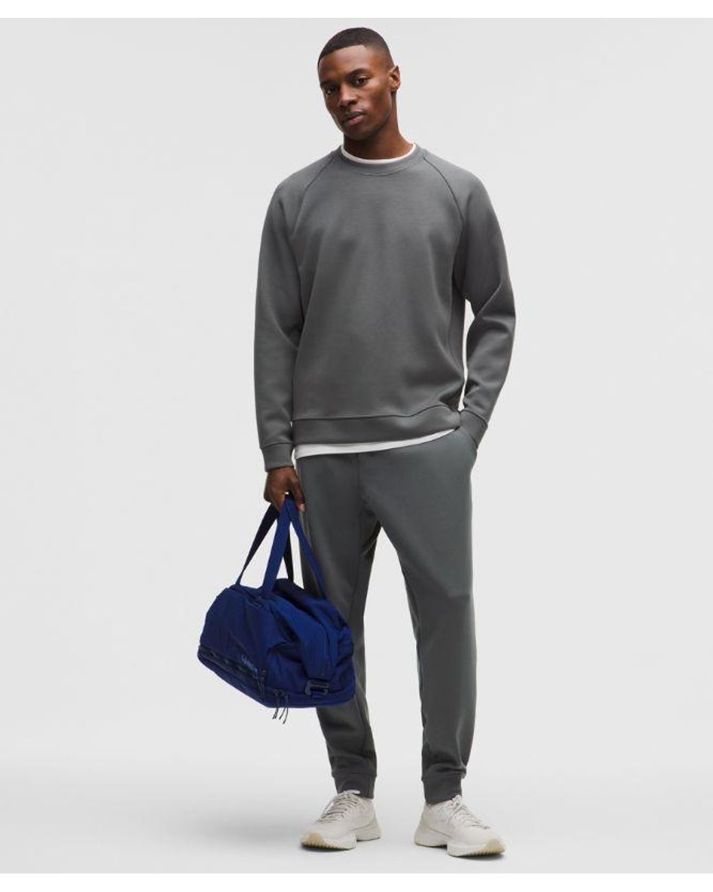 lululemon athletica Gray Smooth Spacer Classic-Fit Crew for men