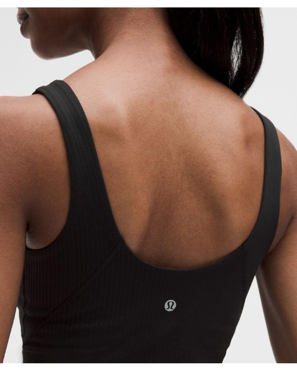 lululemon athletica Black Align Lettuce-Hem Tank Top