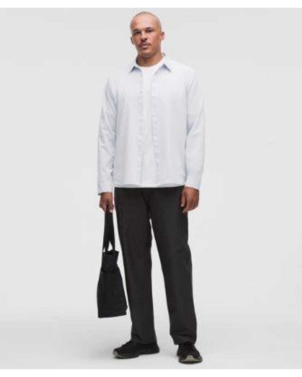 lululemon athletica White New Venture Long-Sleeve Shirt for men