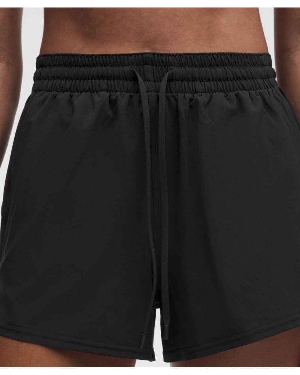 lululemon athletica Black Pace Rival High-Rise Short 3"