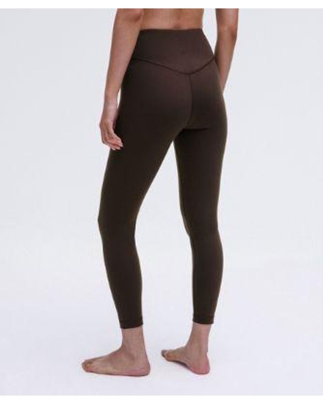 lululemon athletica Black Wunder Under Smoothcover High-rise Tight Leggings - 25" - Color Brown - Size 12