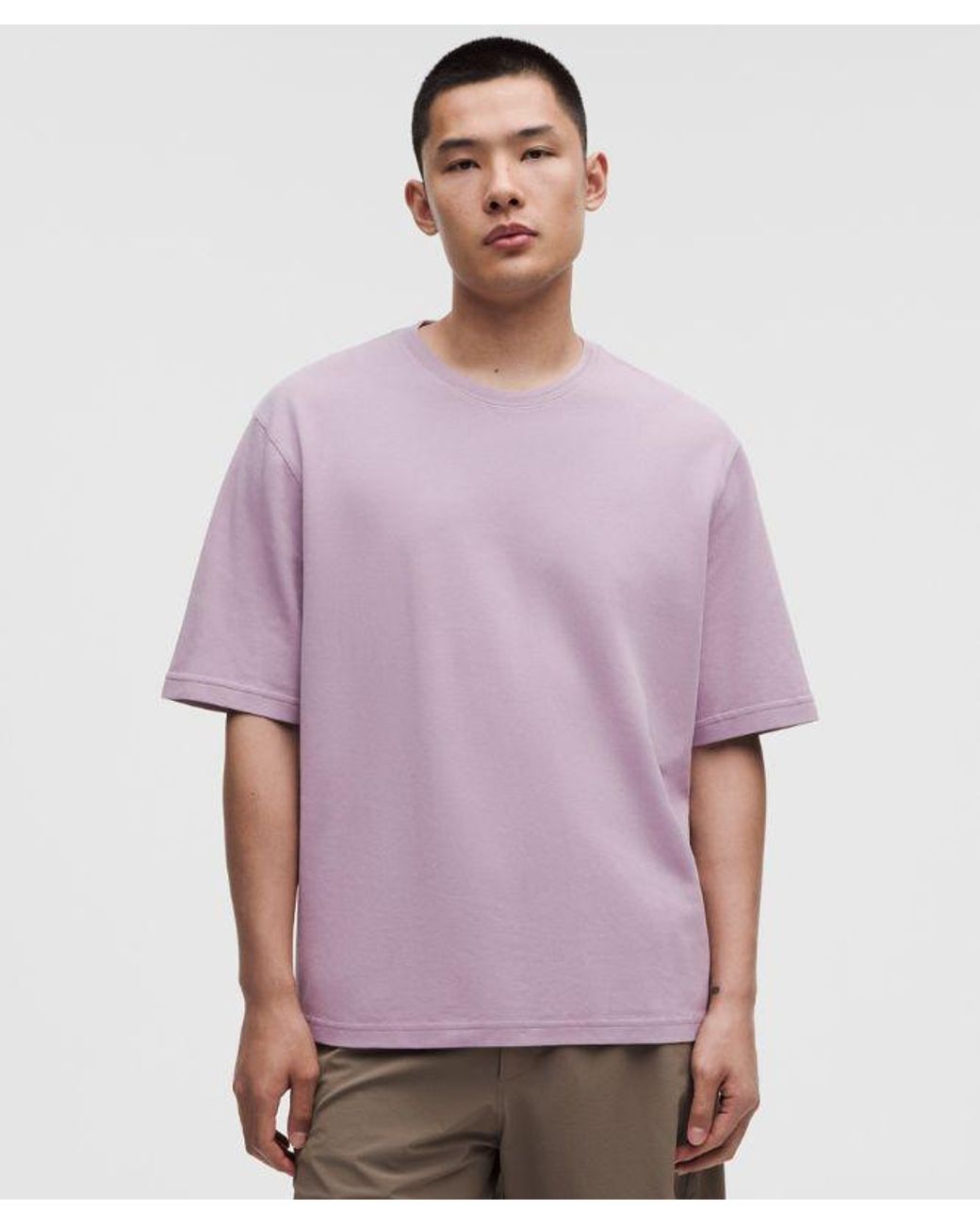 lululemon athletica Purple Pique Performer Relaxed T-Shirt for men