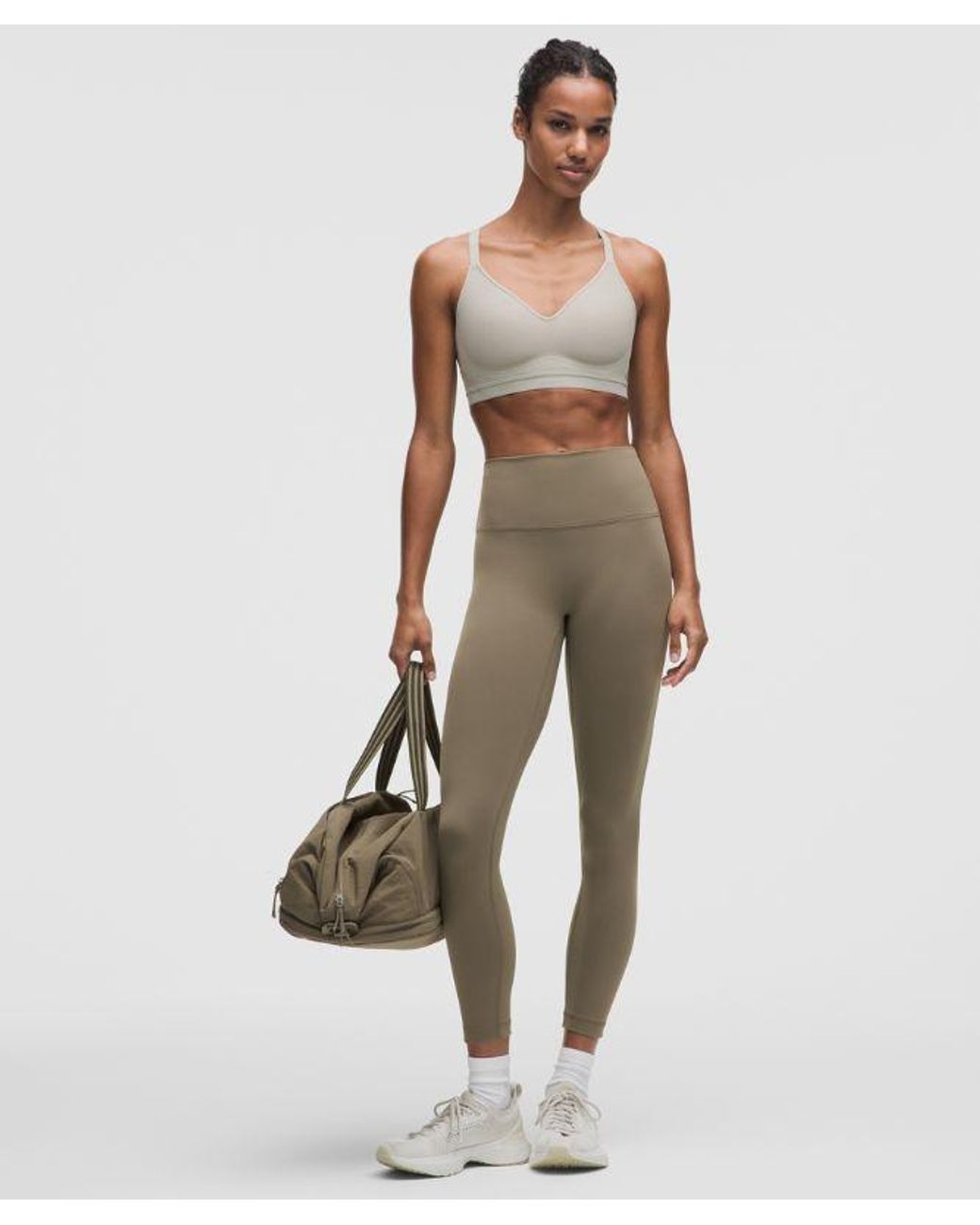lululemon athletica Green Invisible Wire Mid-Support Sports Bra