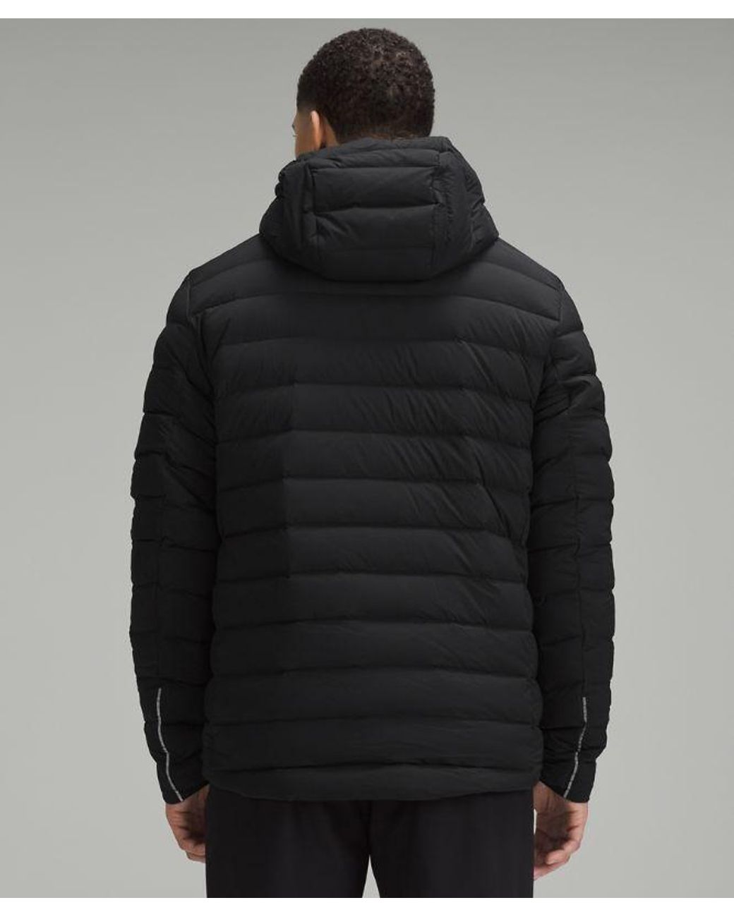 lululemon athletica Black – Navigation Stretch Down Hoodie – – Size Large for men