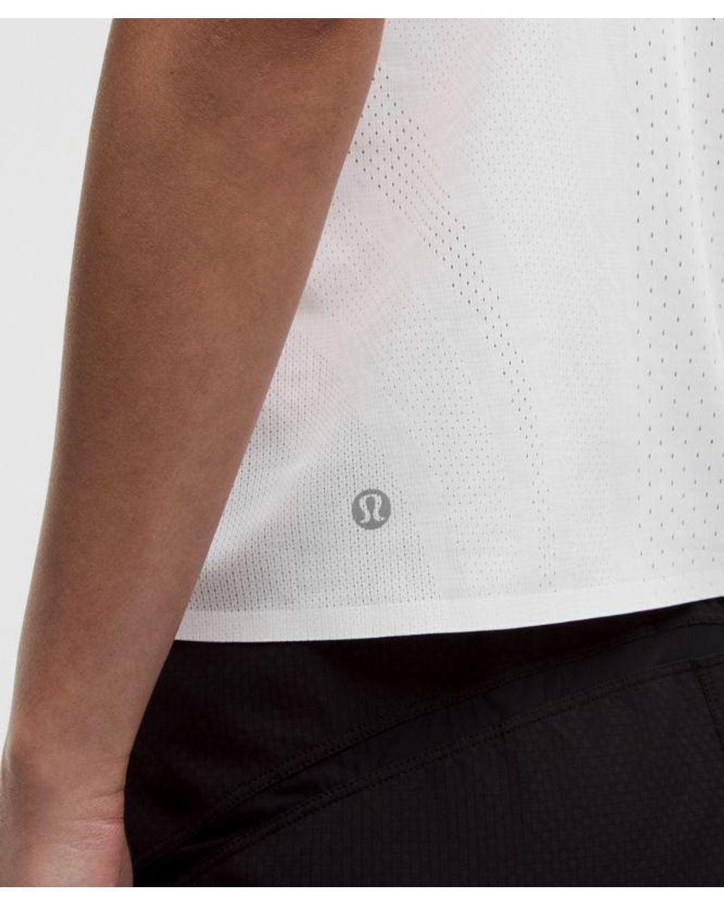 lululemon athletica White – Fast And Free Singlet – – Size Large