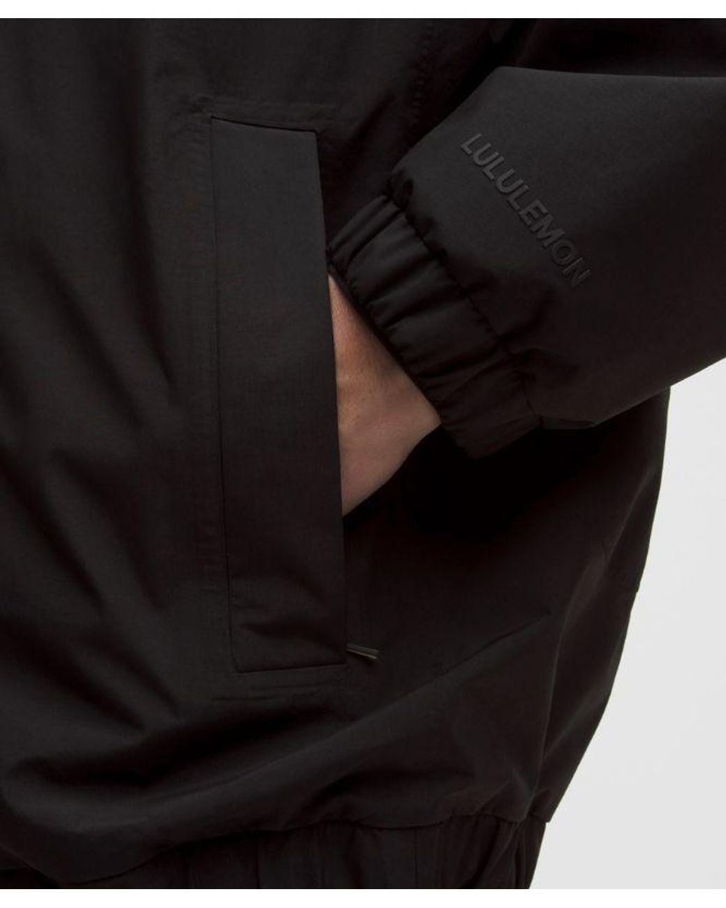 lululemon athletica Black Waterproof Cinch-Hem Jacket for men