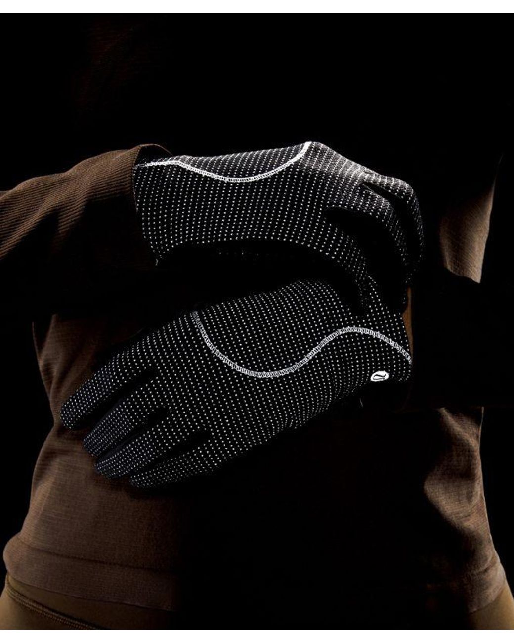 lululemon athletica Black Fast And Free Reflective Running Gloves