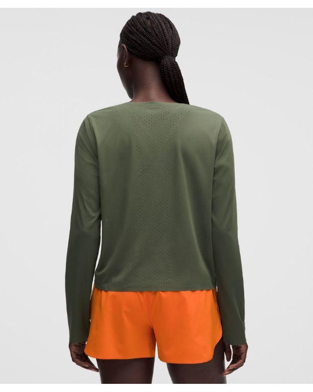lululemon athletica Green – Fast And Free Long-Sleeve Shirt – – Size Large