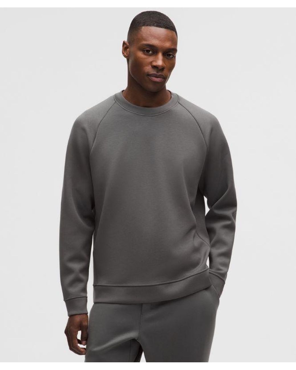 lululemon athletica Gray Smooth Spacer Classic-Fit Crew for men