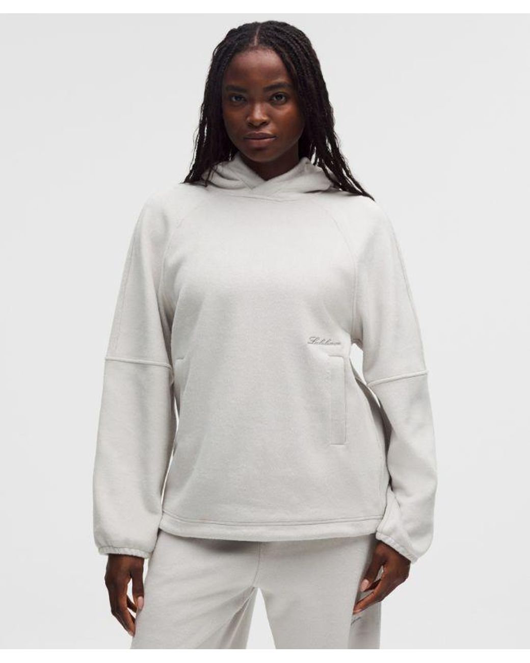 lululemon athletica Gray – Plush Velour Oversized Hoodie – – Size Medium