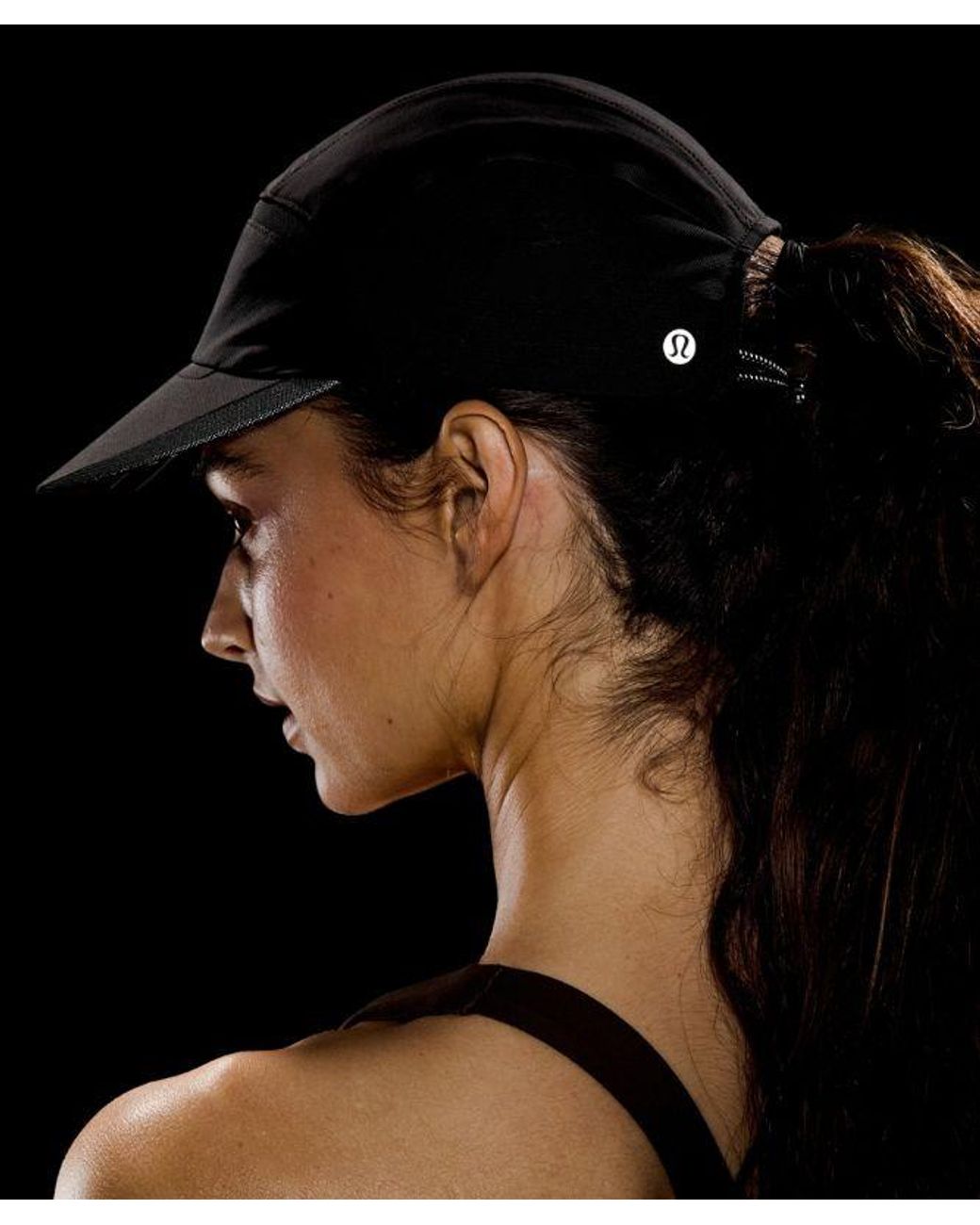 lululemon athletica Black – Mesh Panelled Running Hat – – Size Large/Xl