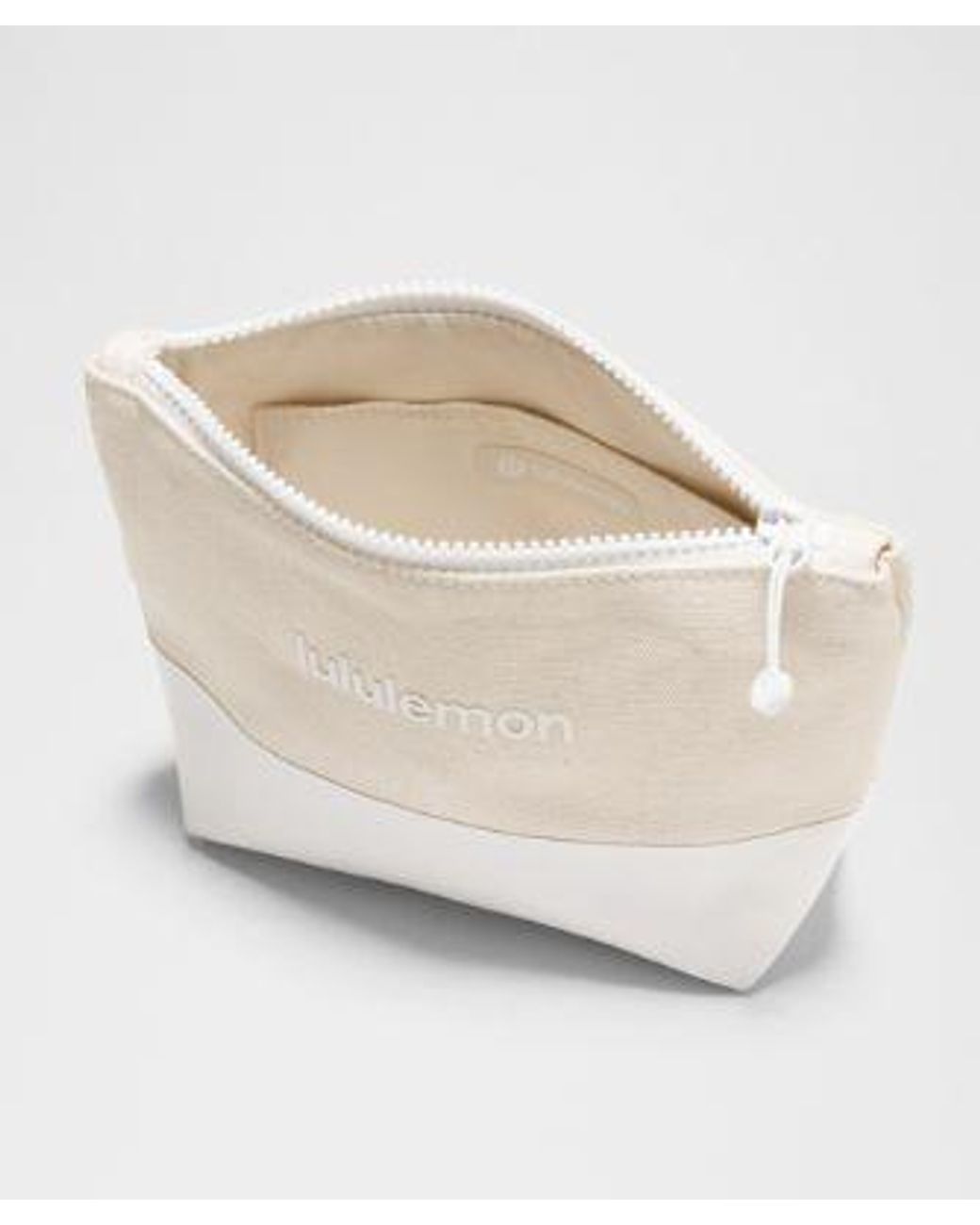 lululemon athletica White – Canvas Pouch Bag Mini Wordmark –